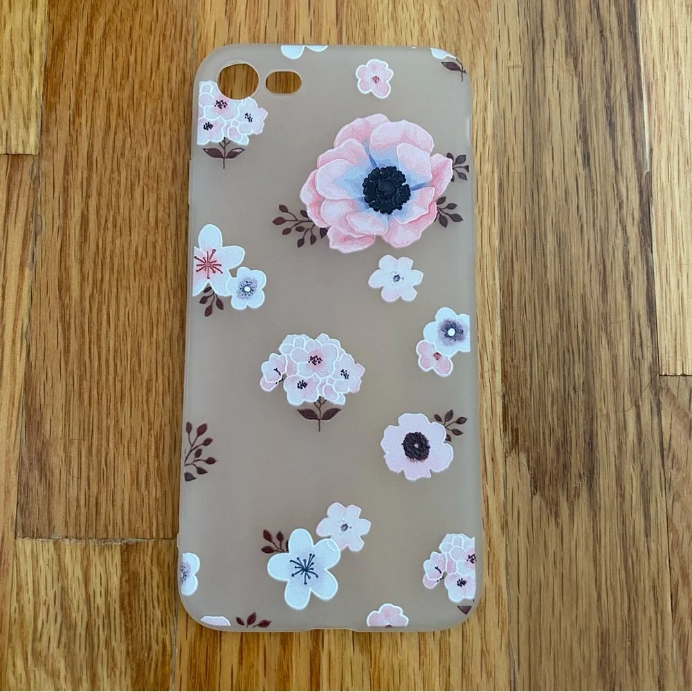 iPhone 7/8 Floral Phone Case Frosted Phone Cover